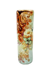 Antique Vienna Austria Hand Painted Porcelain 1909 Vase By Leonard Co.17x5 in picture