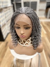 Braided wig: beautiful Handmade braided micro twist wig made on a  full lace wig picture