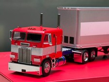 1:64 596 HEC G1 Freightliner Container Truck Tractor Model Diecast Metal Car picture