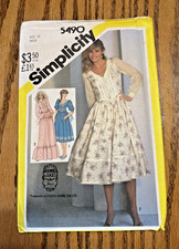 Vintage Simplicity 5490 Gunne Sax Misses Dress 2 Lengths Sewing Pattern Uncut 10 picture