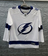 Used FANATICS Tampa Bay Lightning  Breakaway Away Jersey White Size 4XL  picture