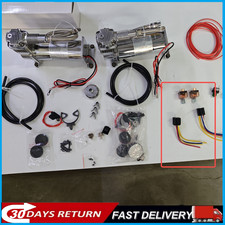 444C Dual Air Compressor for Air Suspension (2 Pack) 12V Continuous Duty Cycle C picture