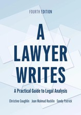 A Lawyer Writes: A Practical Guide to Legal Analysis by Christine Coughlin picture