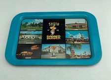 Vintage SOUTH OF THE Border souvenir METAL TIN serving tray TV Rare Piece picture