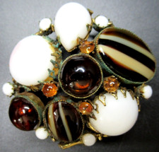 ORIGINAL BY ROBERT Beautiful Cabochon Vintage Pin Brooch picture