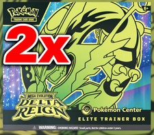 PRE SALE - 2X LOT Pokemon TCG Delta Reign Pokemon Center Elite Trainer Box ETB picture
