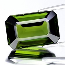 💎 IF Clean 6.71ct 13x8.5mm Octagon Natural Green Sapphire - Thailand Gemstone picture