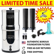Travel Berkey 1.5 Gal Portable Gravity Water Filter w/2 Certified Boroux Filters picture