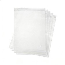 50 garment packaging bags, 10x14in frosted zipper bags with ventilation holes. picture
