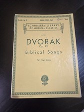Biblical Songs, Op. 99 - Antonin Dvorak - for High Voice - G. Schirmer picture
