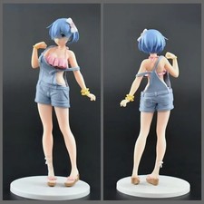 22CM Re Zero Rem Uniform Figure Anime Statue PVC Desktop PC Case Display Toy picture