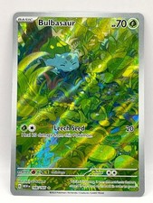 POKEMON Bulbasaur 166/165 SV: Scarlet & Violet 151 (MEW) Illustration Rare Holo picture