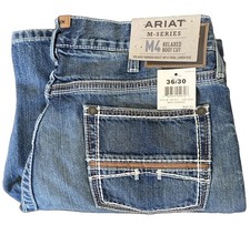 Brand New Ariat M-Series M4 Relaxed Boot Cut Men’s Jeans Durango 36/30 picture