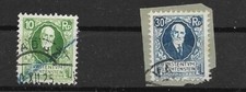 Liechtenstein MiNr 72 + 74 stamped picture