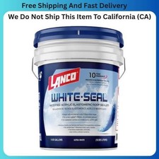 ELASTOMERIC ROOF SEALER 5 Gallon White Coating Waterproof Rubberized Cool RV picture