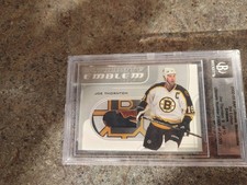 2002-03 ITG Ultimate Memorabilia Joe Thornton Emblem Patch 9/10 RARE  picture