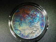F/VF 1884-S MORGAN SILVER DOLLAR VERY NICELY  TONED DETAIL M-2210 picture