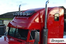 Roof Bar + Jumbo LED Spots For International Lonestar Truck Accessories - BLACK picture