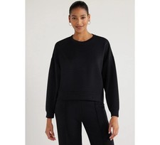Scoop Women's Ultimate ScubaKnit Cropped Sweatshirt with Drop Sleeves, 16-18 picture