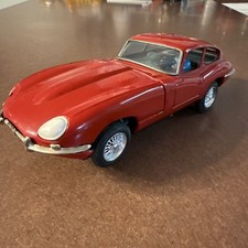 Vintage Bandai 1960s Red JAGUAR XK-E COUPE Motorized Bump and Go - See Video picture