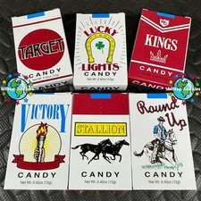 LOT 6X PACKS OF CANDY CIGARETTES .42oz BUY MORE AND $AVE (10 cigs per pack) picture