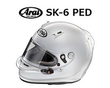 Arai SK-6 PED Full Face Helmet L Size 59-60cm Kart Competition Model White New picture