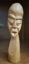 RARE Vintage MCM Japanese Hand-Carved Kokeshi/Sosaku Modernist Folk Art Piece picture