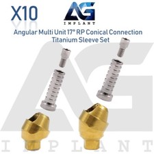 x10 Angular Multi Unit Prosthetic System 17° Conical Connection RP Titanium Set picture