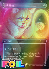 x1 Sol Ring // Sol Ring SLD MTG 1512 FOIL BORDERLESS RARE M/NM 1x picture