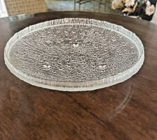 1960s IITTALA Finland 14.5 “ Footed Glass Bowl Design by Tapio Wirkkala - DS29 picture