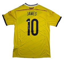 Autographed/Signed James Rodriguez Columbia Yellow Soccer Jersey Beckett BAS COA picture