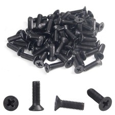 MroMax 50Pcs M3 x 10mm Phillips Countersunk Head Machine Screws | 304 Stainle... picture
