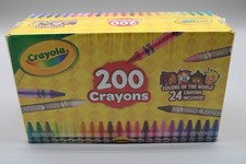 Crayola 200 Count Crayons including 24 Colors of the World New Sealed picture