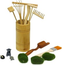 Mini Zen Garden Rake Tool - Tabletop Meditation Rock Sand Garden Kits with Moss  picture