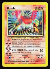 Ho-oh 7/64 Rare Neo Revelation Pokemon Unlimited Holo Heavily Played picture