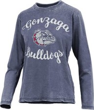Women's Gonzaga University Bulldogs Long Sleeve Tee Vintage LS TShirt picture