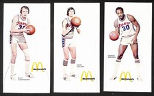 1975-76 Philadelphia 76ers McDonald's Set of 6 Standups Clean 208949 picture