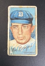 1912 T202 Hassan Triple Folder William Bergen Brooklyn Superbas Hassan Cork Tip picture