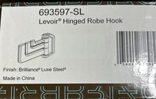 Brizo Levoir Triple Hinged Robe Hook Luxe Steel 693597-SL picture