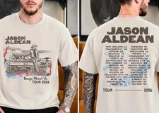 Jason Aldean Songs About Us 2026 Tour Truck Tee Two Sided T-Shirt picture
