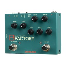 SONICAKE B Factory Analog Bass Preamp Comp Overdrive 3-band EQ PRE/POST Pedals picture