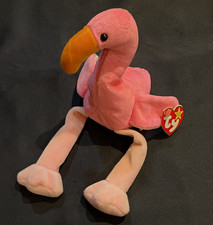 Ty Beanie Babies - Pinky Flamingo Vintage Retired 1995 picture