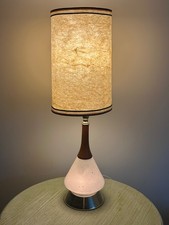 Vintage 1960's Mid-Century Modern Side Table Lamp w Speckled Base picture
