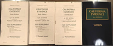 2025 California EVIDENCE 6th Witkin Pocket Parts picture