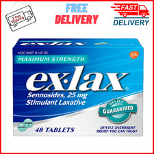 Ex-Lax Maximum Strength Stimulant Laxative Constipation Relief Pills - 48 Count picture