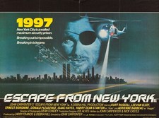 1981 Escape From New York Movie Poster 11X17 Kurt Russell Snake Isaac Hayes 🗽🍿 picture