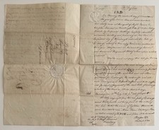 1799 Bill of Exchange Protest Hamburg Philadelphia Clement Biddle Signed picture