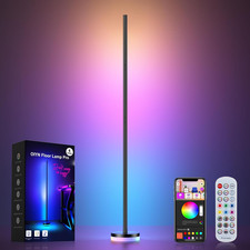 OIYN Corner Floor Lamp, RGBICW LED Corner Lamp with 1300lm Smart Modern Floor La picture