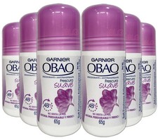 Ladies Garnier OBAO SUAVE Fragrant Deodorant Antiperspirant Woman Roll Ons 6-Pac picture