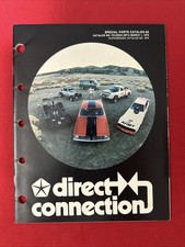 VTG 1978 MOPAR DIRECT CONNECTION SPECIAL PARTS CATALOG MUSCLE CARS DODGE HEMI picture